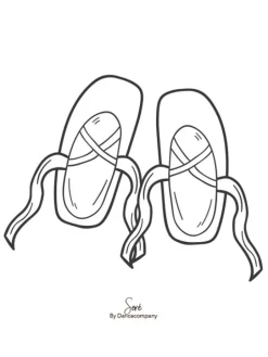 A5 balletkort til at farvelægge - 9 stk i en pakke