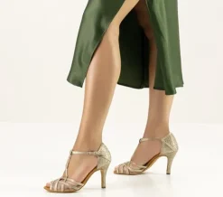 Anna Kern flot guld glimmer dansesko