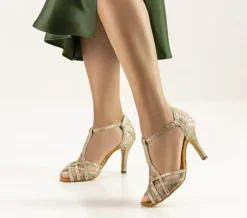 Anna Kern flot guld glimmer dansesko