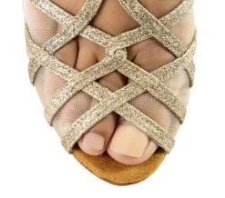 Anna Kern flot guld glimmer dansesko