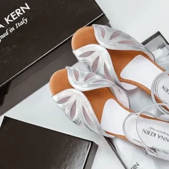 Anna Kern sølv dansesko 3,5 cm hæl