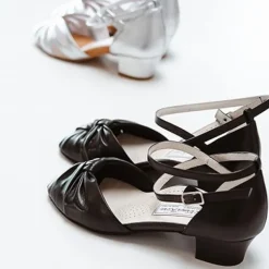 Anna Kern sølv dansesko 3,5 cm hæl