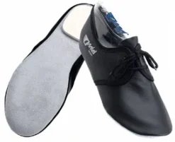 Anniel sort snøre gymnastiksko skind med hæl