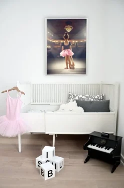Balletplakat med ballerina på scene