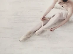 Balletplakat med balletdanser med tåspidssko