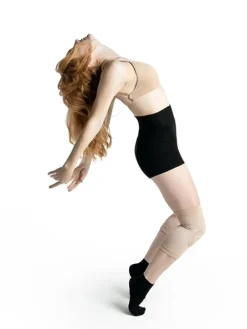 Beige gele knæbeskyttere til dans