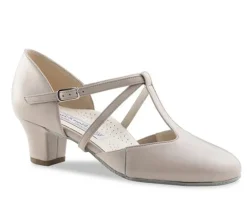 Beige skind Naia dame dansesko Werner Kern