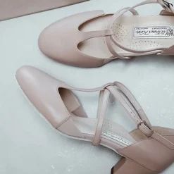 Beige skind Naia dame dansesko Werner Kern