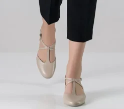 Beige skind Naia dame dansesko Werner Kern