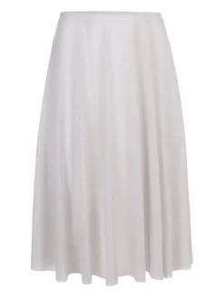 Beigefarvet langt pull on mesh skørt fra Mara Dancewear