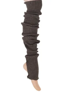 Benvarmere ribstrik brun 85 cm Seré