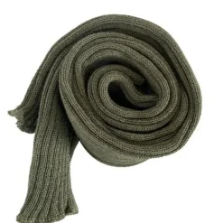 Benvarmere ribstrik olivenfarvet 85 cm Seré