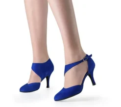 Blå dansesko Nueva Epoca By Reyna 7 cm hæl