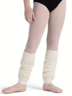 Bloch benvarmere til børn 45 cm - off white