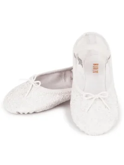 Bloch hvid skind glimmer balletsko