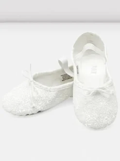 Bloch hvid skind glimmer balletsko