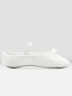 Bloch hvid skind glimmer balletsko