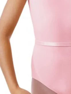 Bloch mørk rosa dragt m. bælte u. ærme til piger