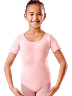 Bloch mørk rosa dragt m.kort ærme til piger