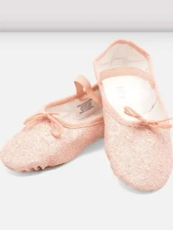 Bloch rosa skind balletsko med glimmer