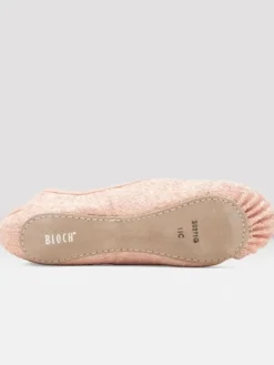 Bloch rosa skind balletsko med glimmer
