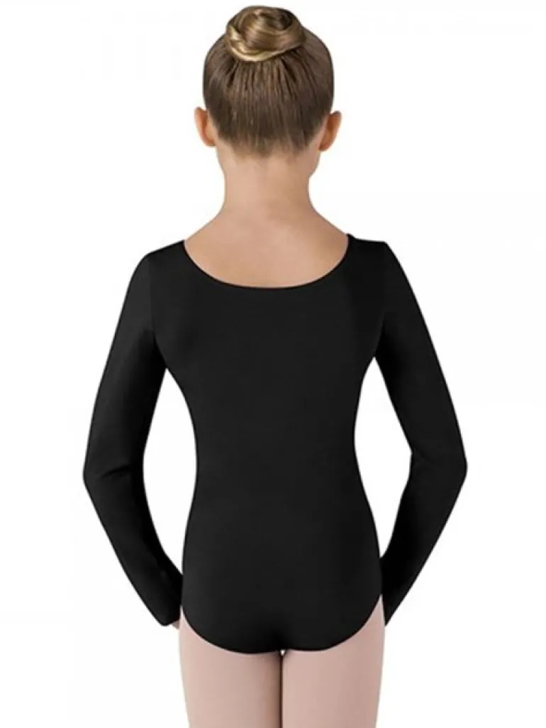 Bloch sort basic dragt m. lange ærmer til piger