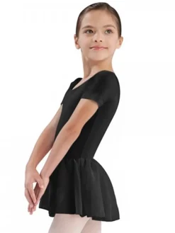 Bloch sort dragt m.chiffon skørt til piger