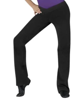 Bloch sorte dansebukser til piger i bomulds stretch