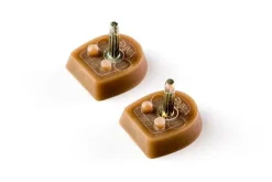 Brune hæl tips til Anna Kern Dansesko med 6 cm hæl