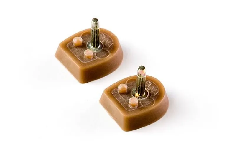 Brune hæl tips til Anna Kern Dansesko med 6 cm hæl