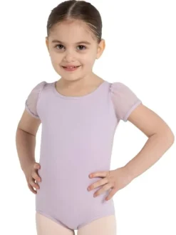 Capezio lys lavendel dragt med puf ærmer til piger