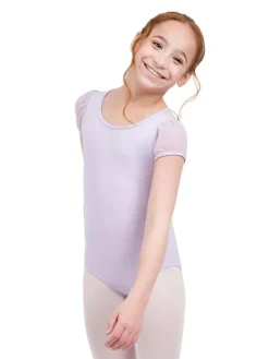 Capezio lys lavendel dragt med puf ærmer til piger