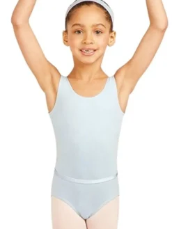 Capezio lyseblå dragt med bælte til piger