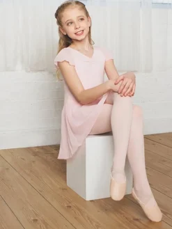 Capezio rosa dragt m.chiffon skørt til piger