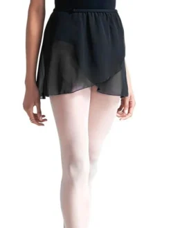 Capezio sort chiffon wrap skirt