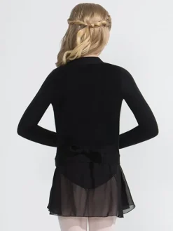 Capezio sort slå om cardigan