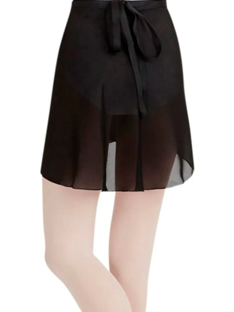 Capezio sort slå om skørt damer