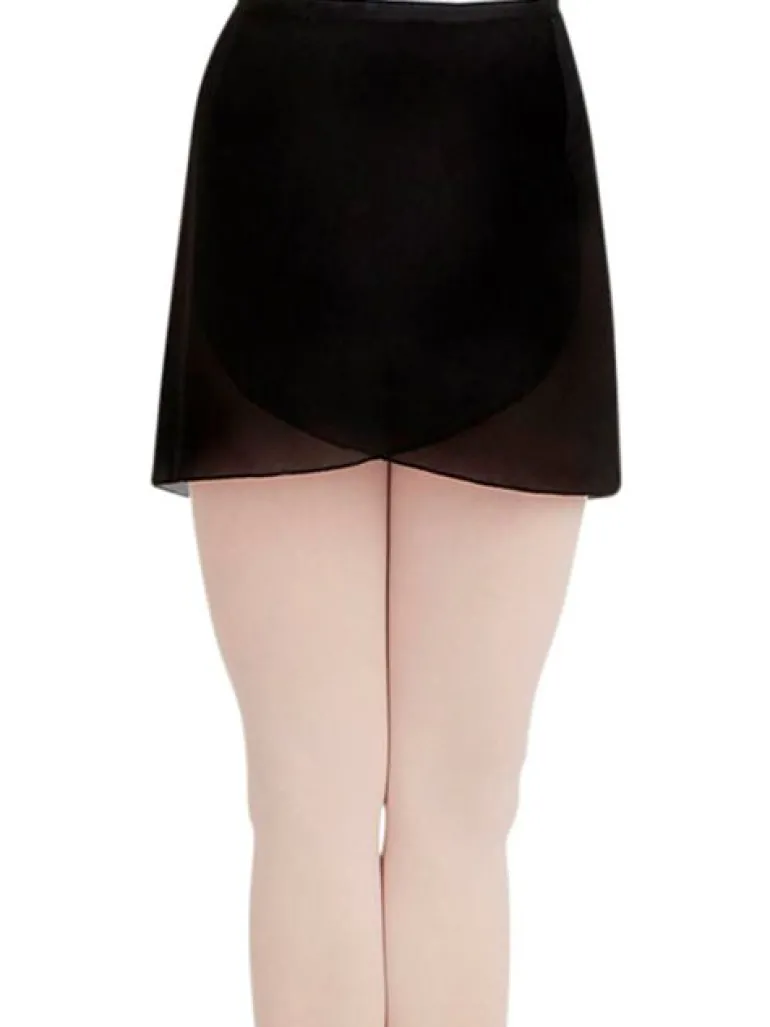 Capezio sort slå om skørt damer