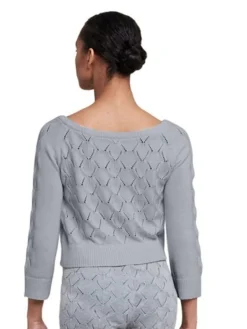 Cropped strik fra Bloch - grå