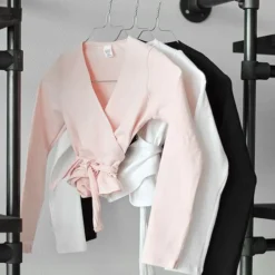 Cross-over rosa overdel til piger Bloch