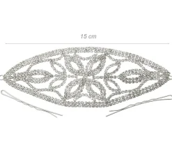 Crystal rhinsten flot hårpynt