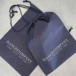 Dancecompany mørkeblå skopose med logo