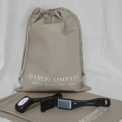 Dancecompany sandfarvet skopose med logo