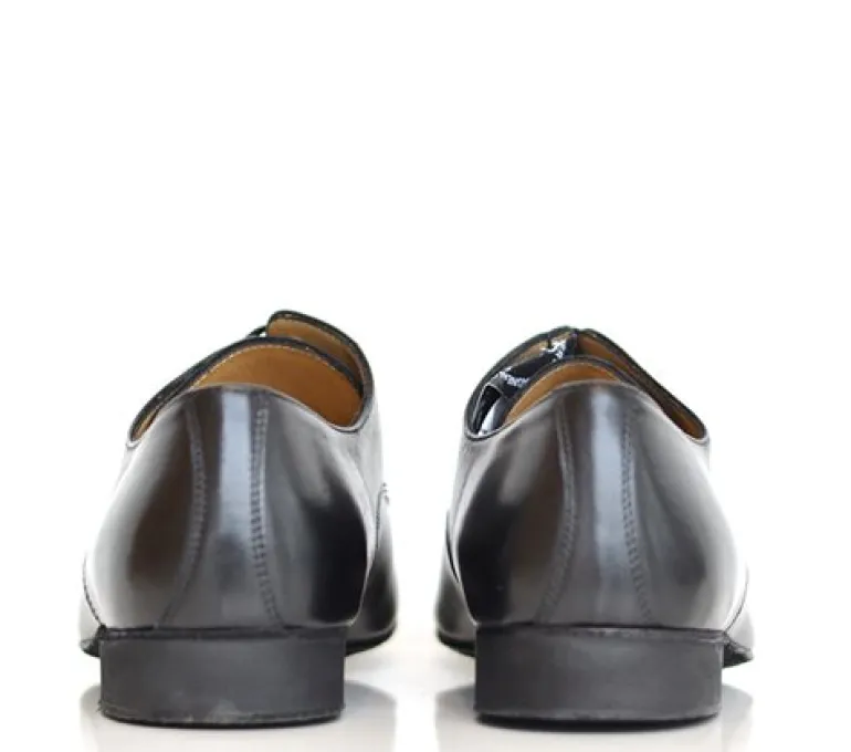 Dansesko bred i sort lækker skind Werner Kern