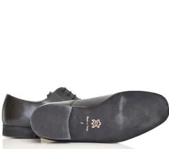 Dansesko bred i sort lækker skind Werner Kern