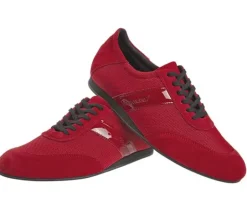 Diamant rød dansesneaker vario spin sål til herrer