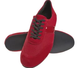 Diamant rød dansesneaker vario spin sål til herrer