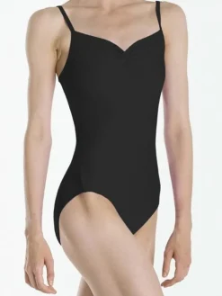 Dragt med tynde stropper og rynk i sort fra Wear Moi