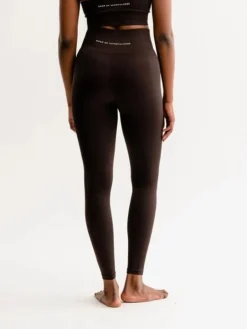 Drop of mindfulness mørkbrune seamless leggings