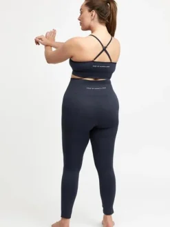 Drop of mindfulness mørkeblå seamless leggings